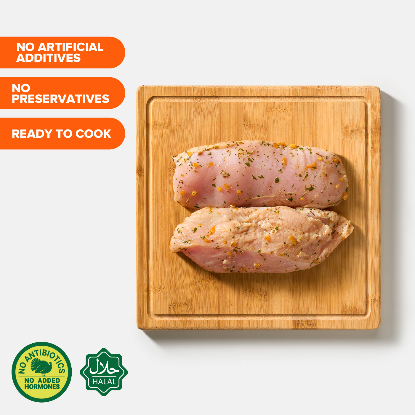 Indilight Citrus & Herb Turkey Steak Chilled – 500g