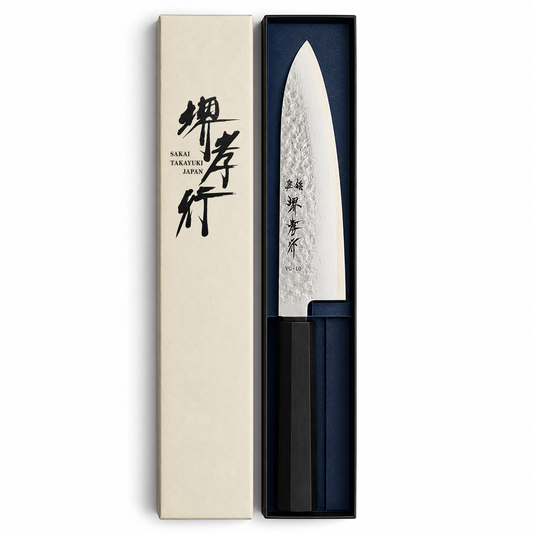 Sakai Takayuki Nashiji VG10 Ebony Santoku 170mm