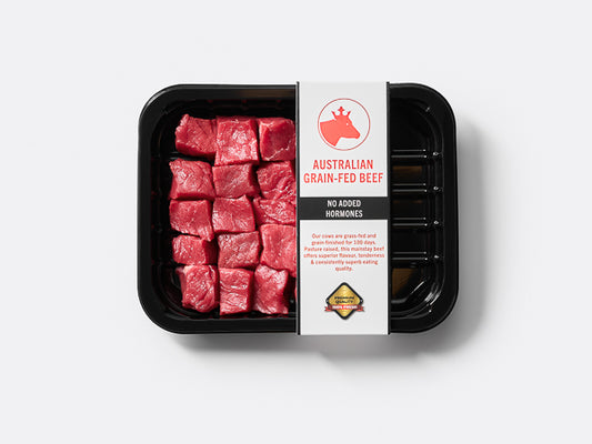 blue diamond grain fed beef cubes